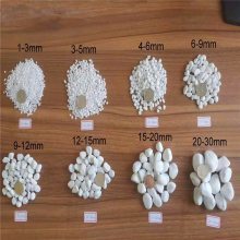 靈壽縣瑪琳礦產品加工廠 營口瑪琳白色碎石，為綠化園林添一抹純凈雅致